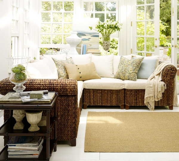 Seagrass furniture ideas sunroom furniture ideas wooden side table