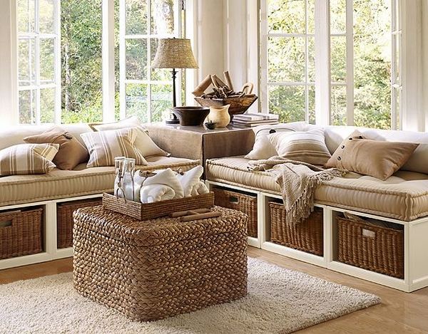 Seagrass-furniture-ideas-sunroom furniture ottoman