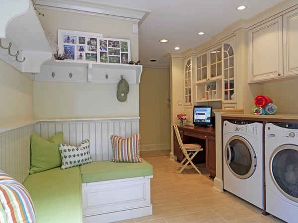 awesome-laundry-room-home-office-room-small-bench-storage-cabinets-shelves