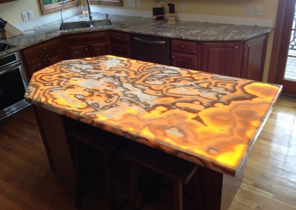 Back Lit Onyx Countertop Ideas Kitchen Island Ideas Kitchen Decoration 