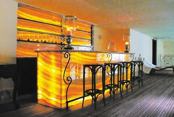backlit onyx countertops ideas breakfast bar decor