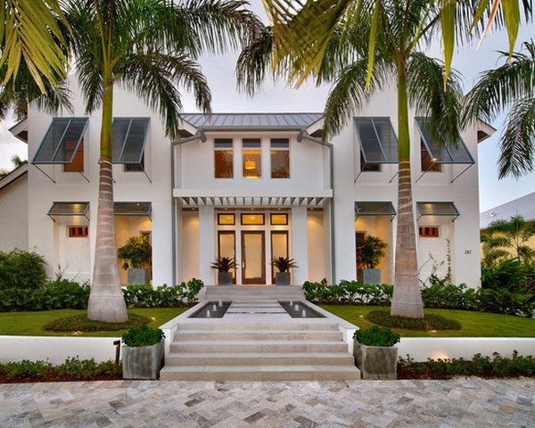 beach style exterior palm trees bahama shutters ideas