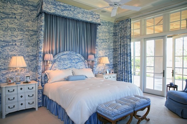bedroom decoration ideas blue white color scheme blue 