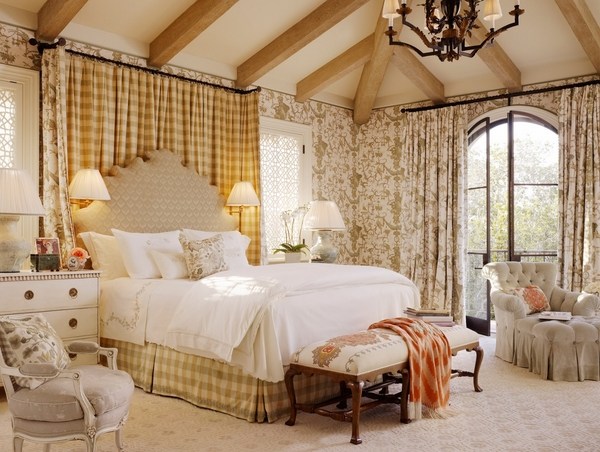 bedroom design ideas country style decor ceiling beams ideas