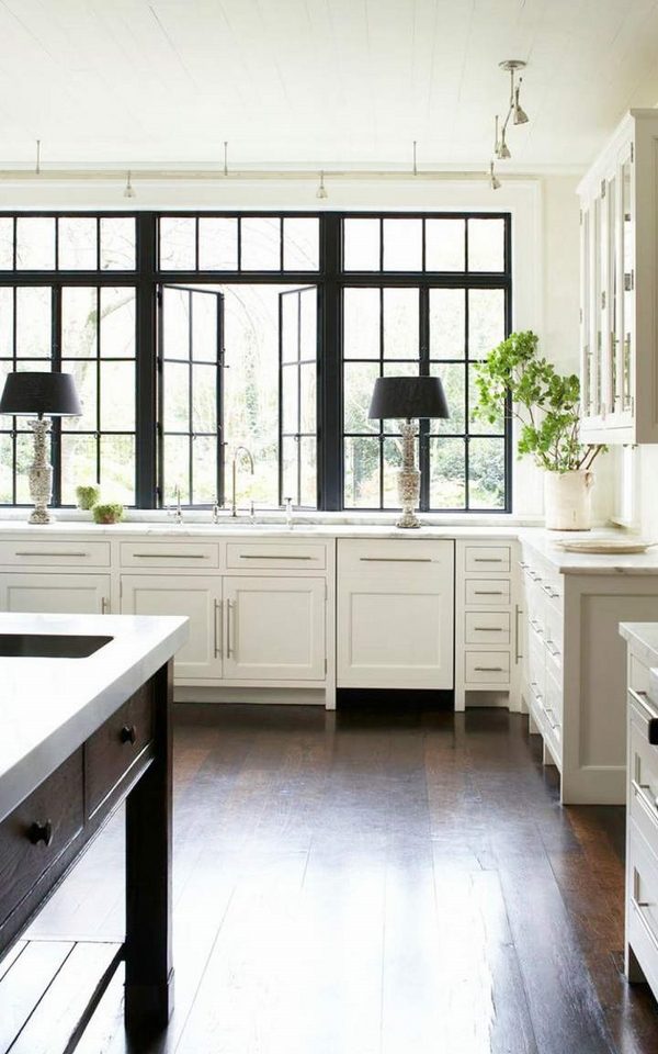 and white kitchen ideas and window 