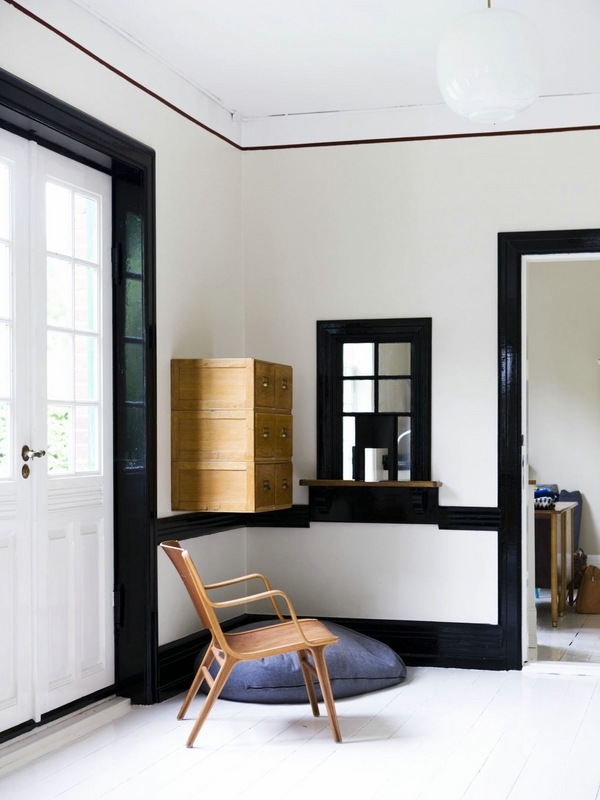 Black Trim Interior Decor Ideas Home Wall Paint Ideas Door Trim 