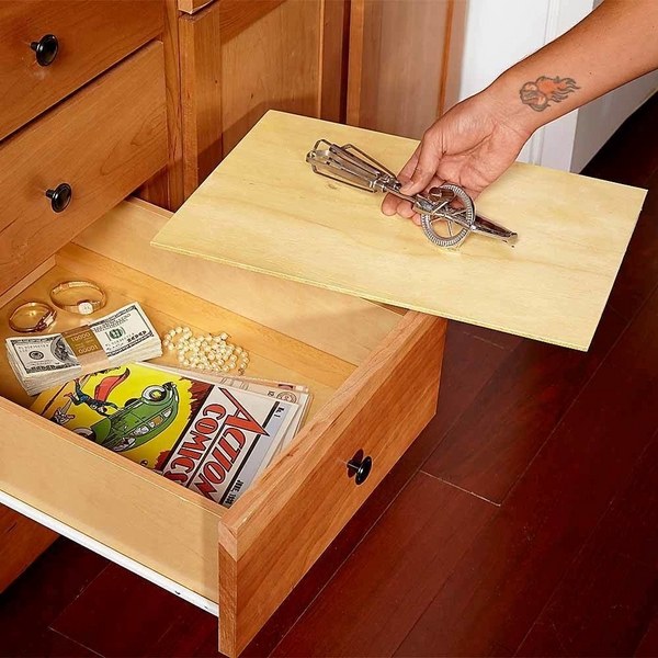 clever fake bottom drawer