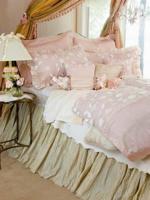 french country bedroom ideas pink bedding set