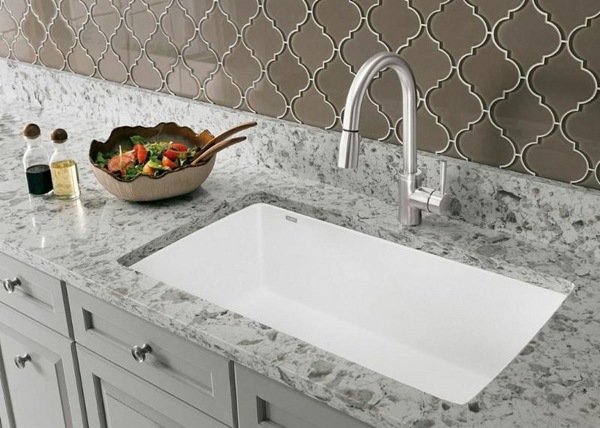 granite-composite-sinks-ideas-modern-kitchen-sinks-tile backsplash