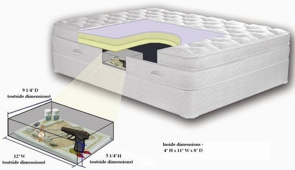 hidden safes ideas furniture design bed mattress safe ideas