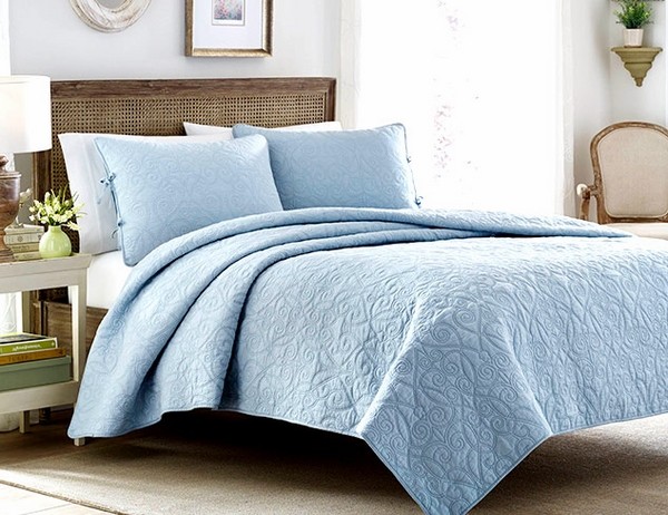 laura ashley pastel blue comforter set bedroom decor 
