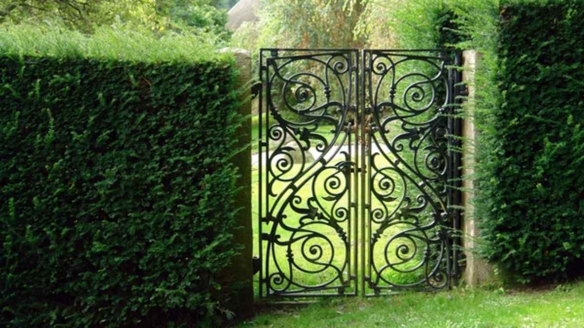 Metal Garden Gates Wrought Iron, Artistic Metal Garden Gates