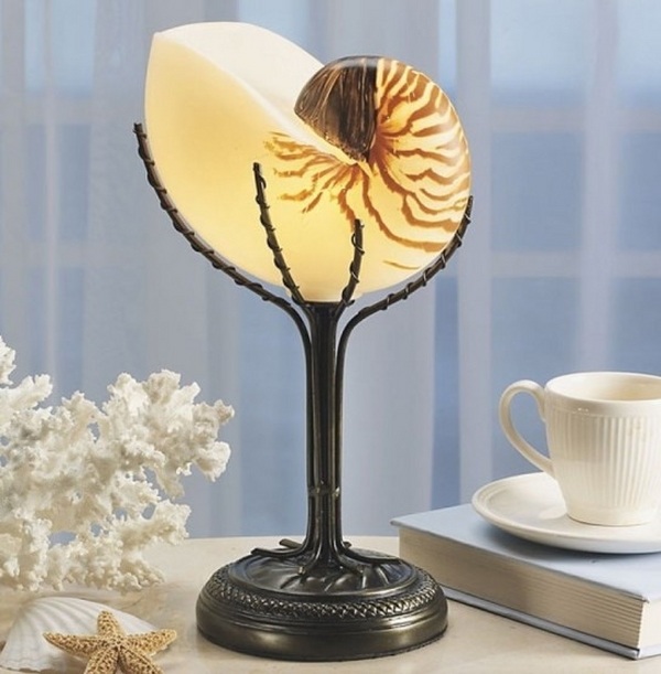 table lamp design ideas sea shells