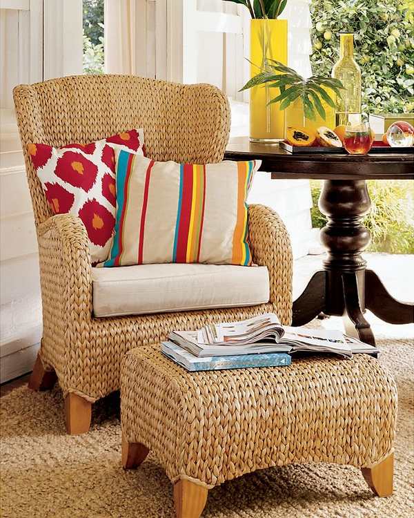 seagras chairs sunroom furniture ideas seagrass stool round table