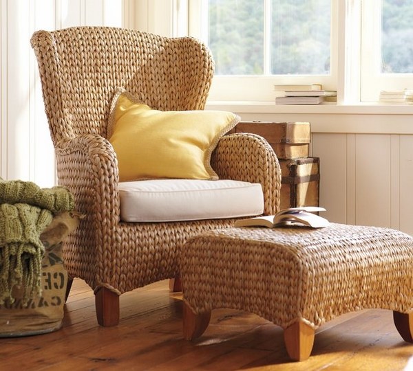 seagrass chair sunroom bedroom furniture reading corner