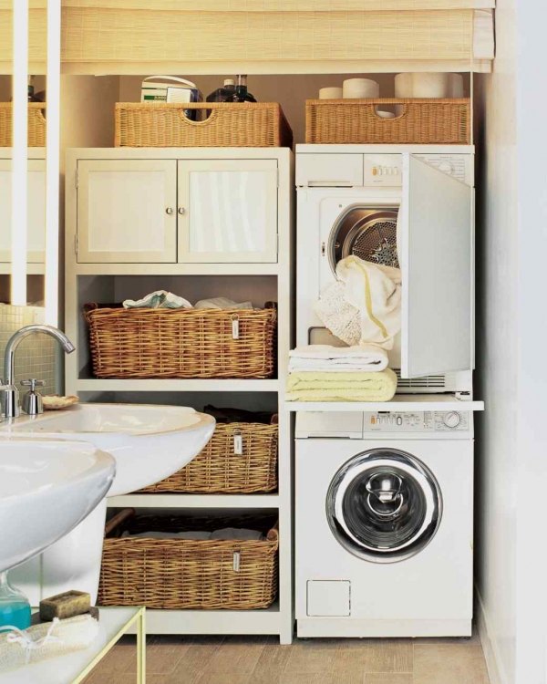 small laundry room design ideas storage cabinets shelves baskets