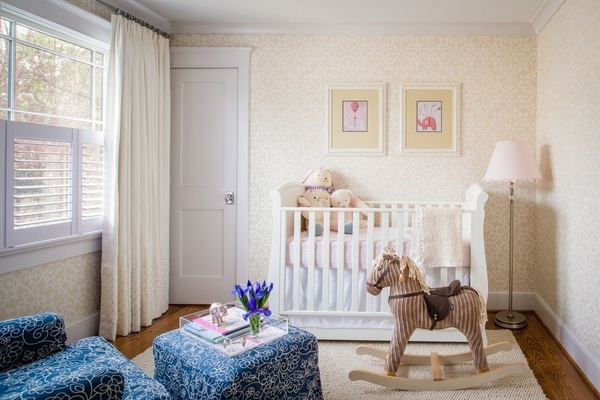 small-nursery-ideas-cots-nursery-design-armchair-footrest-stool 