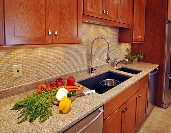 traditional-kitchen-granite-composite-sink-wood-cabinets
