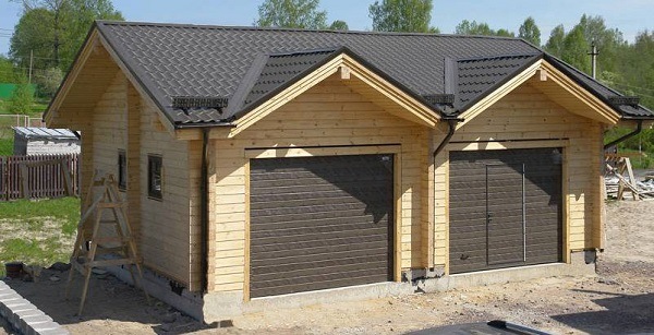 two car-wooden-garages-ideas detached garage ideas 