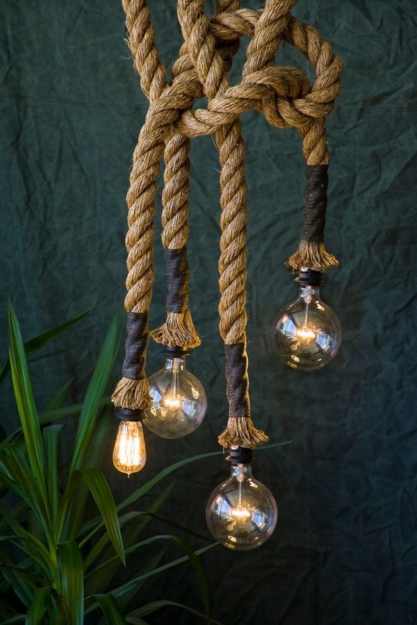 unique nautical light fixtures ideas ropes bulbs home lighting 
