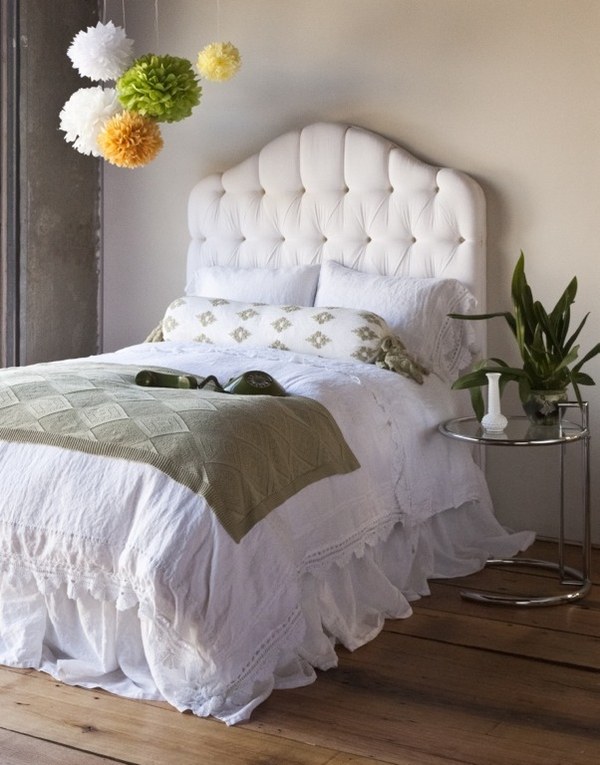 white tufted headboard modern bedding sets 