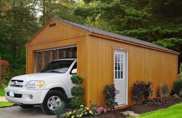 wooden-garage-house-exterior-design-landscaping-ideas