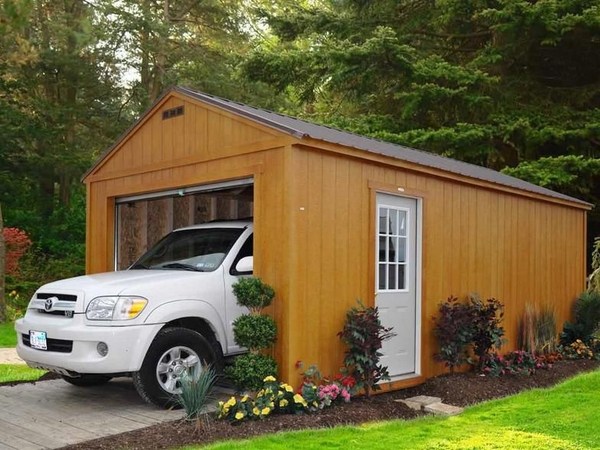 wooden-garage-house-exterior-design-landscaping-ideas
