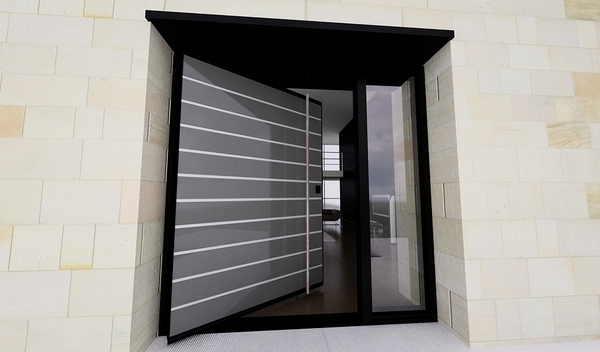 contemporary front door design ideas pivot door 