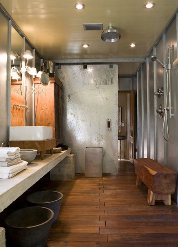  ideas industrial style bathroom sliding barn door