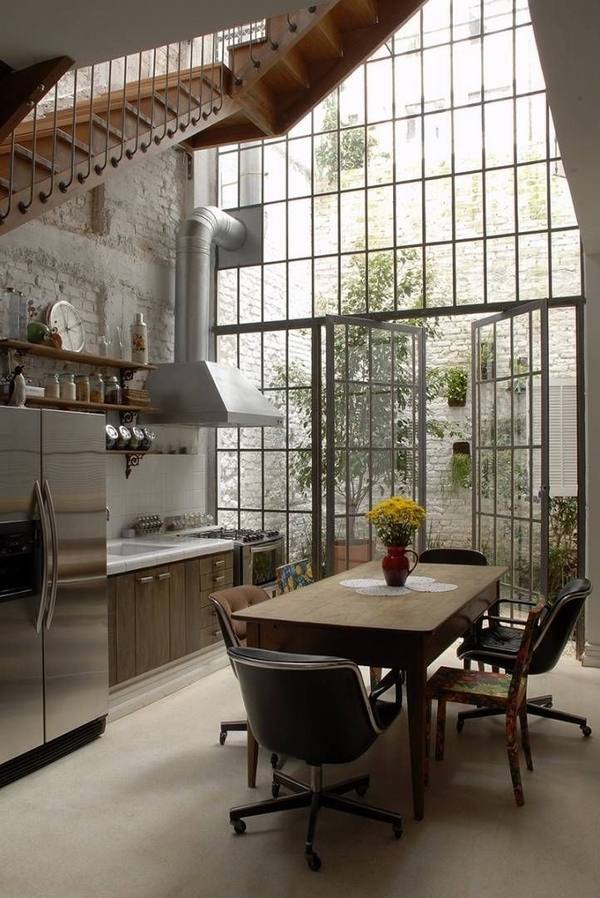 industrial kitchen design glass doors patio doors ideas 