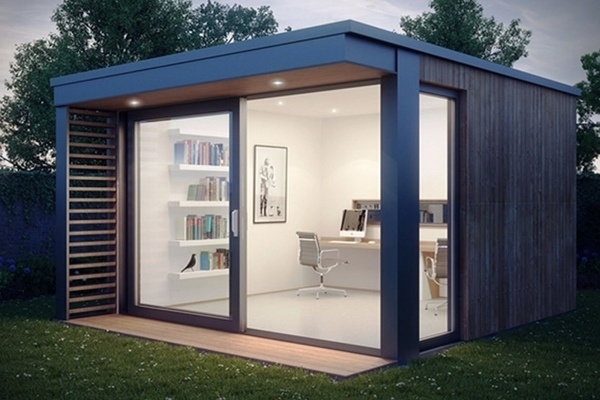 mini pod office shed ideas sliding glass doors room