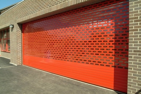 perforated roller shutter security doors