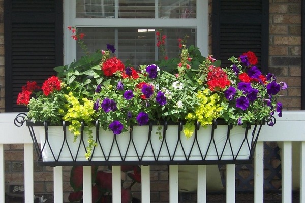 beautiful flower box balcony decor railing planter boxes