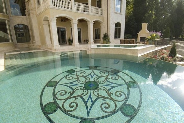 beautiful pool mosaic tile pool decorating ideas garden design