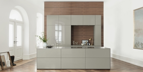 minimalist kitchen design gray color