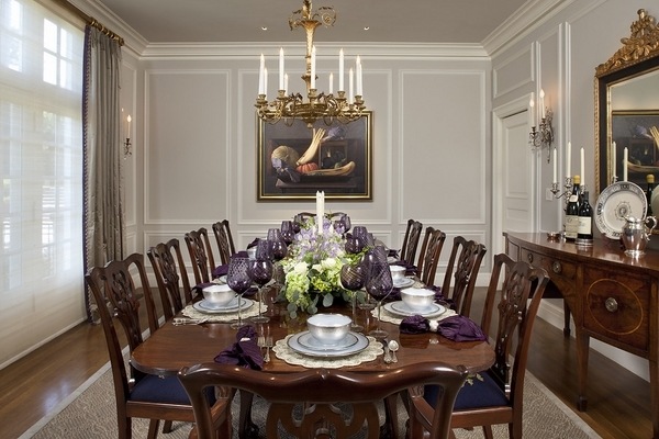 dining room design wall decorating ideas picture frame molding 