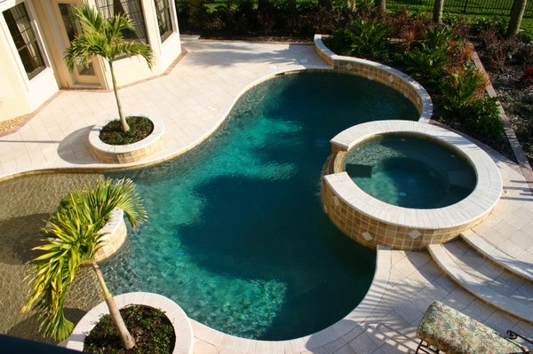 custom in ground pool garden swimming pool 