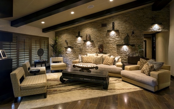 stone tile ideas living room accent wall stone wall ideas 