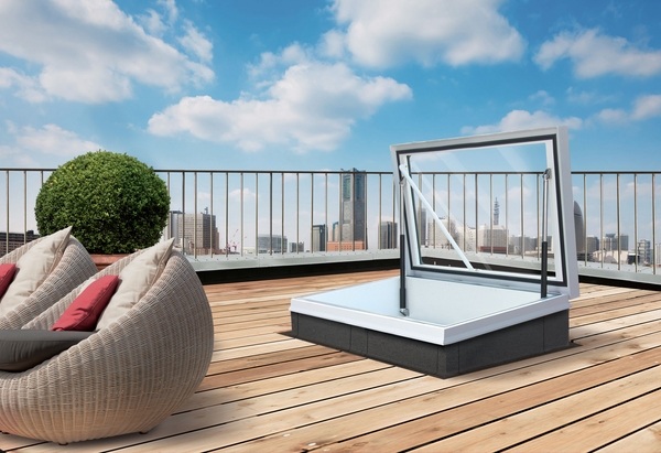 modern roof top balcony access hatches