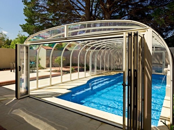 outdoor swimming pool enclosures