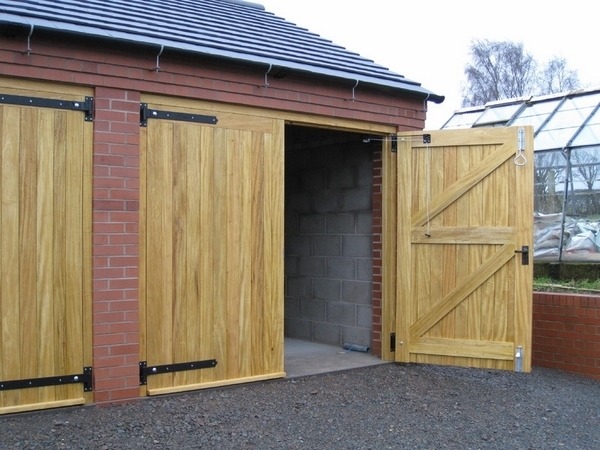 oak garage doors ideas wooden solid wood 