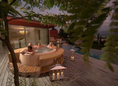 patio-deck-ideas-portable-hot-tub-Softub-wooden-surround-modern-patio-ideas