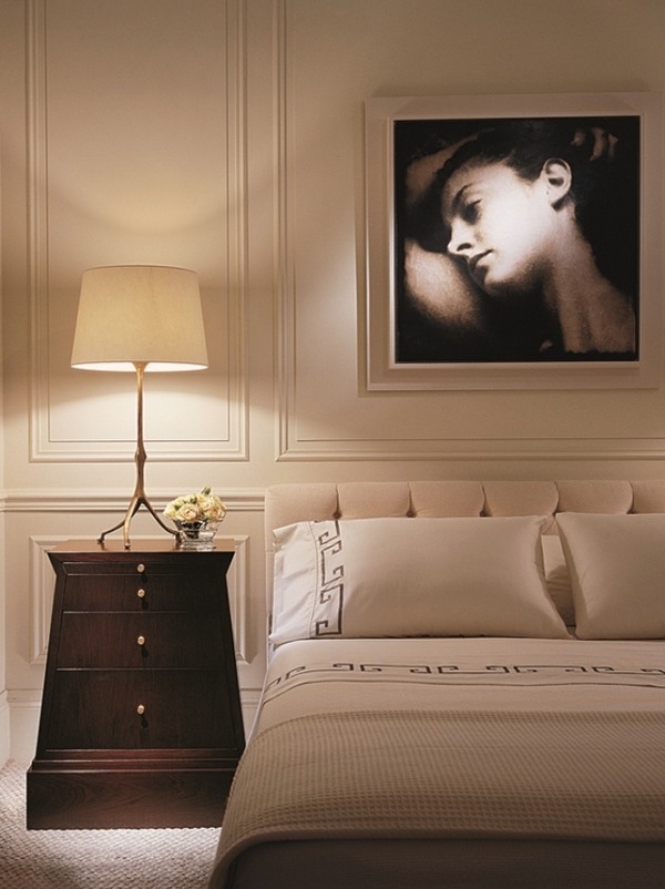 picture frame moulding wall decorating bedroom design 