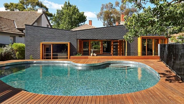 pool deck backyard decorating landscape ideas