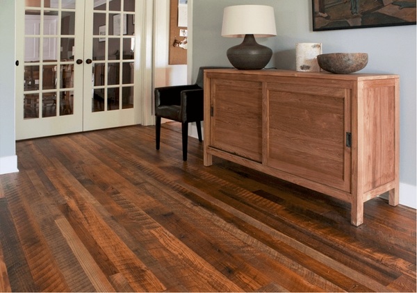 living room reclaimed pine wood flooring 