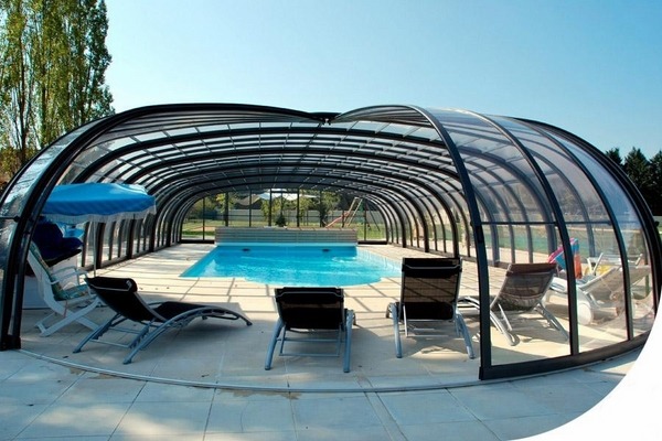 retractable enclosures glass panels modern patio design ideas 