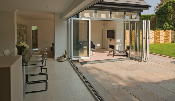 schuco bifold doors contemporary house ideas modern kitchen 