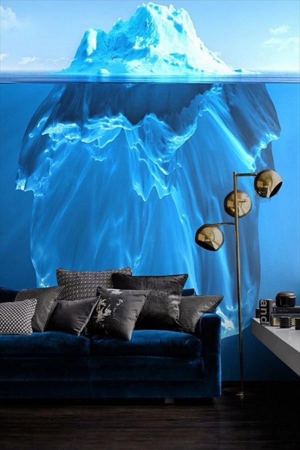 covering photo wallpaper modern living room decor