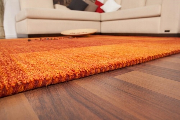  living room design ideas white sofa orange carpet