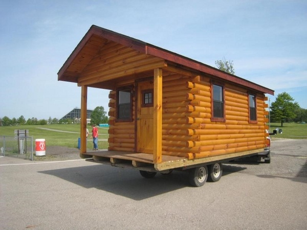 log cabin tiny house